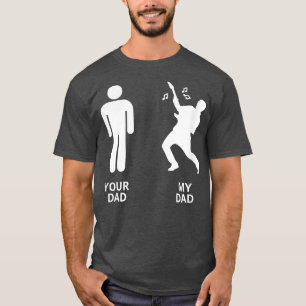 Lusnyj Pappa jämfört med pappa Guitar Musician Aco T Shirt