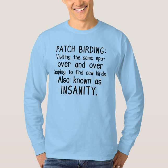 Lusnyj Patch Birding är Osanity Tee Shirt (Framsida)