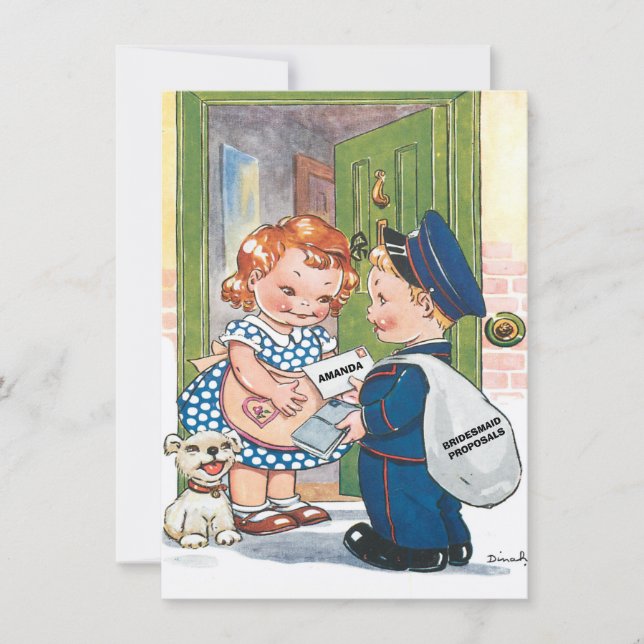 Lusnyj personlig är min brud/maid of honor inbjudningar (Framsida)