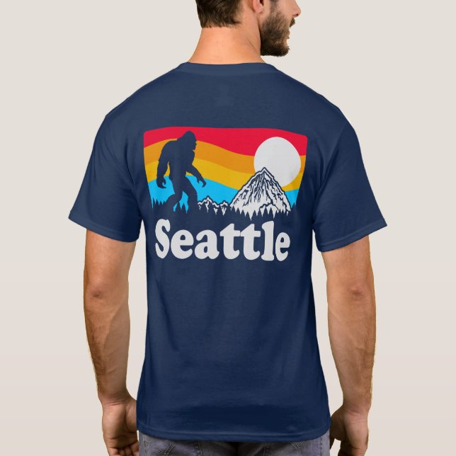 Lusnyj Personlig Big Foot Seattle T-Shirt (Baksida)