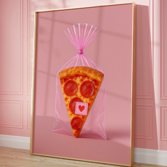 Lusnyj Pizza Art Print, Kitchen Aesthetic Wall Poster (Pizza art)