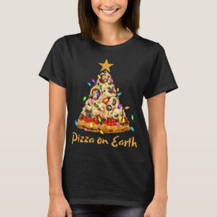 Lusnyj Pizza på Earth Slice Julgran med Lig T Shirt