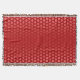 Lusnyj Polka dots Mönster röd + din idé Filt
