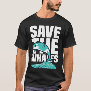 Lusnyj Pottwhal som säger Spara till val av havsva T Shirt