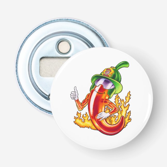 Lusnyj Proud Firefighter Chili på Ge-eldstuber Flasköppnare (Framsidan)