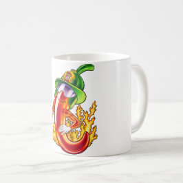 Lusnyj Proud Firefighter Chili på Ge-eldstuber Kaffemugg