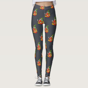 Lusnyj Proud Firefighter Chili på Ge-eldstuber Leggings