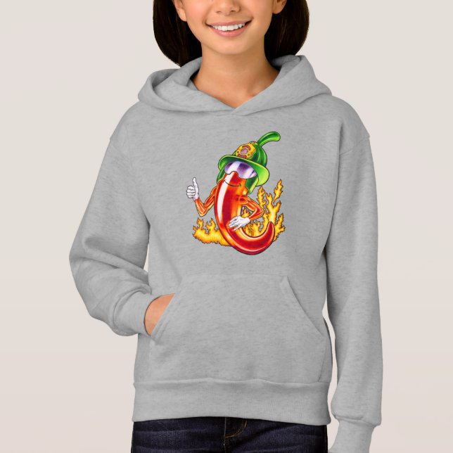 Lusnyj Proud Firefighter Chili på Ge-eldstuber T Shirt (Framsida)