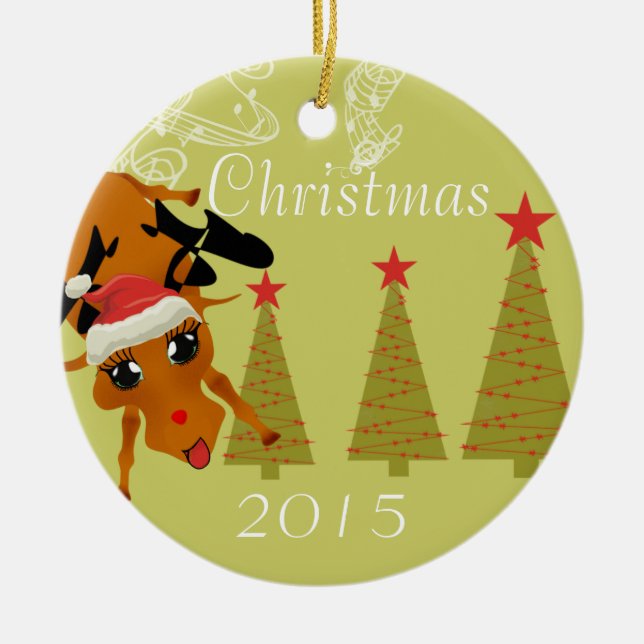 Lusnyj Reindeer jul Ornament (Framsidan)
