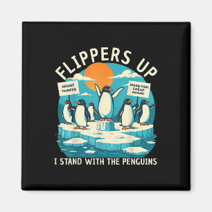 Lusnyj Resistens Penguins protest mot tariffer Magnet