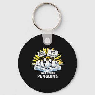 Lusnyj Resistens Penguins protest mot tariffer Nyckelring