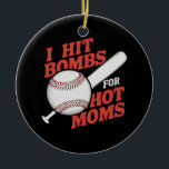 Lusnyj Retro Baseball I Slå bomber för Hett Mammor Julgransprydnad Keramik<br><div class="desc">Lusnyj Retro Baseball I Slå bomber för Hett Mammor</div>