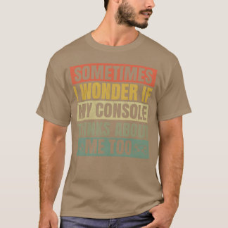 Lusnyj Retro Console Video Game Älskare-spelflicka T Shirt