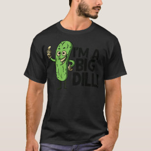 Lusnyj Retro Pickle-lekon Im a Big Dill T Shirt