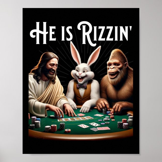 Lusnyj Rizz han är Rizzin Jesus Poster (Framsidan)