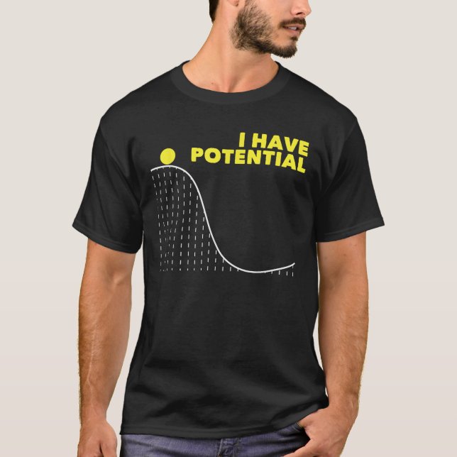 Lusnyj säger att jag har potential fysiklärare Sch T Shirt (Framsida)