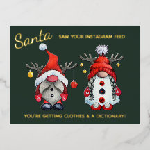 Lusnyj Santa Saw Din Social-media efter jul