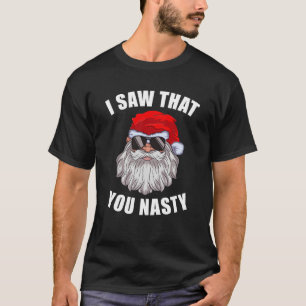 Lusnyj Santa Ugly God Jul Sweater Julafton jag såg T Shirt