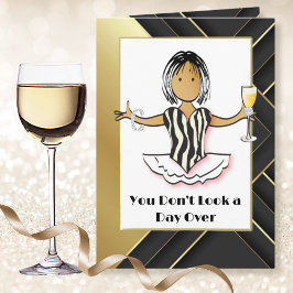 Lusnyj Sarcastic Fabulous Bold Ethnic Birthday Kort