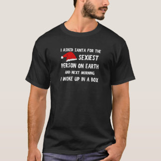 Lusnyj Sarcastic Joke jul Jultomten vaknade upp T Shirt