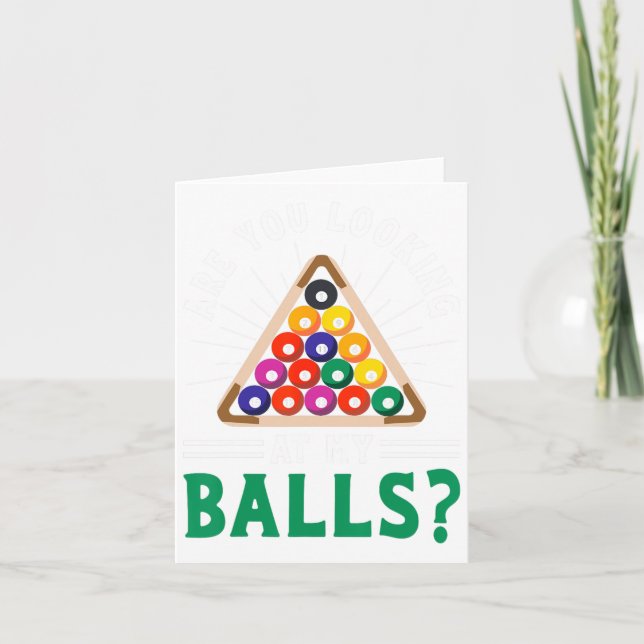 Lusnyj Sarkastic Bassäng Billiards Slogan Tittar v Kort (Framsida)