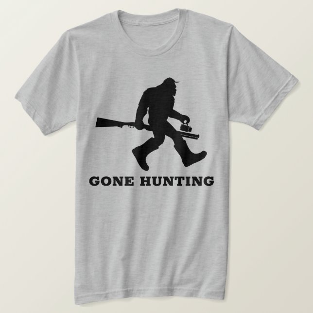Lusnyj Sasquatch Hunting Shirt för manar och Kvinn T Shirt (Design framsida)