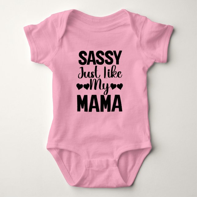 Lusnyj Sassy precis som Baby Bodykostym T Shirt (Framsida)