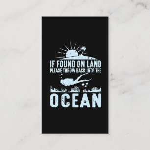 Lusnyj Scuba Diver Gift Swimming Passion Visitkort