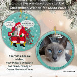 Lusnyj siamesisk kattbesökstomten med Superskoj Ön Julgransprydnad Keramik<br><div class="desc">Vad skulle din katt be Santa tassar om som julklapp? Ett kontrakt med maskin? Slutet på dammsugaren? Att vara en enda katt? Låt din fantasi och bekanta dig med din katt personalisera denna roliga julprydnad. Husdjur är en familj. Den här söta prydnadsformen av katt finns med flera olika kattsorter i...</div>