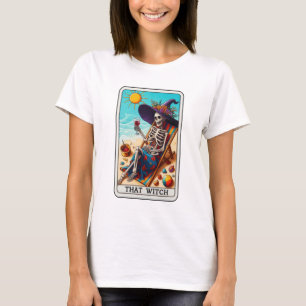 Lusnyj Skeleton Sommaren den där häxan T Shirt