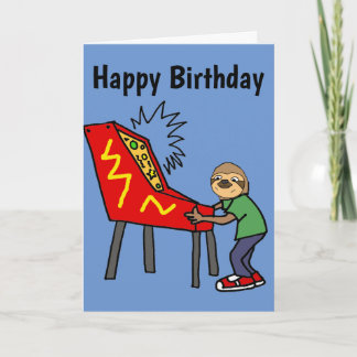 Lusnyj Sloth Spela upp Pinball Tecknad Kort