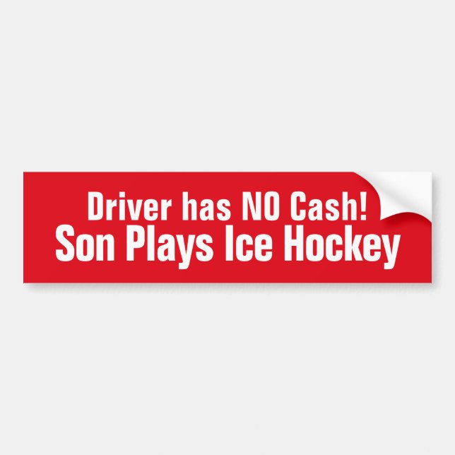 Lusnyj, Son Plays Ice Hockey Bumper Sticker Bildekal (Framsidan)