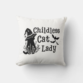 Lusnyj Spooky Cute Halloween Chilless Cat Dam Kudde
