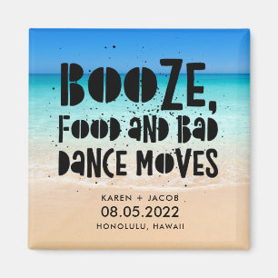 Lusnyj Sprit Food Bad Dance Moves Beach Wedding Magnet