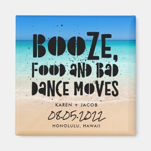 Lusnyj Sprit Food Bad Dance Moves Beach Wedding Magnet