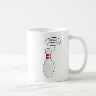 Lusnyj stolt Pinhead Bowlareare Bowling Pin Teckna Kaffemugg