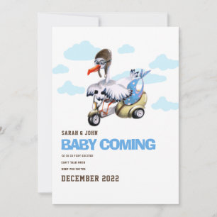 Lusnyj Stork Girl Simple Cute Modern Gravid Anno Meddelande