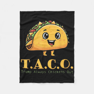 Lusnyj Taco Trump Chickens ut Cute Chicken Fleecefilt