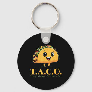 Lusnyj Taco Trump Chickens ut Cute Chicken Nyckelring