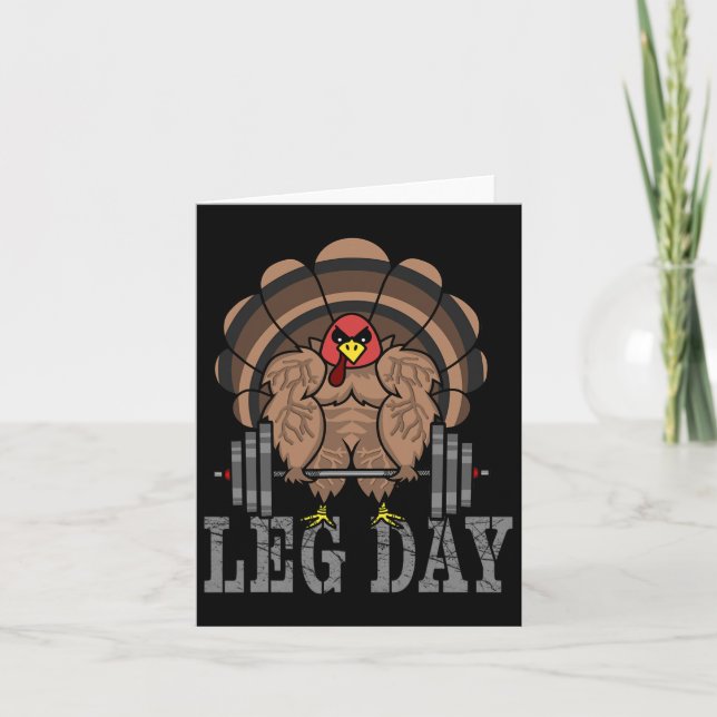 Lusnyj, Thanksgiving Leg Day Dead för Turkiet Kort (Framsida)