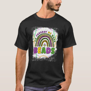 Lusnyj Tisdag Bära Pärlor Leopard Rainbow Mar T Shirt