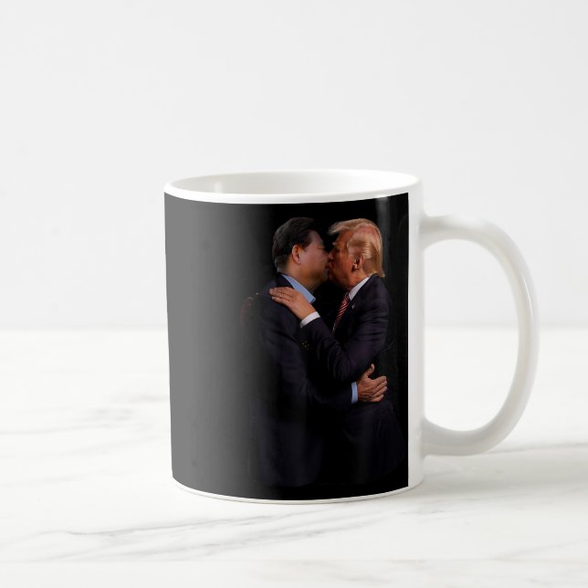 Lusnyj Trump USA:s president och Chinans president Kaffemugg (Höger)