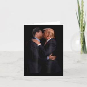 Lusnyj Trump USA:s president och Chinans president Kort