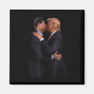 Lusnyj Trump USA:s president och Chinans president Magnet