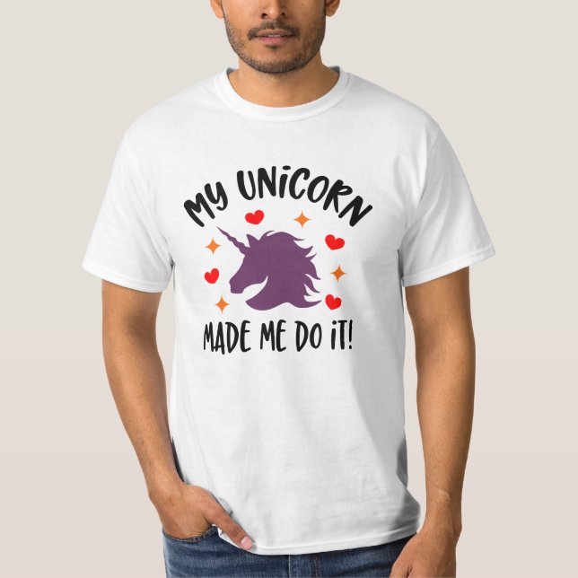 Lusnyj Unicorn gjorde mig till T-Shirt (Framsida)