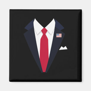 Lusnyj USA:s president Trump Kostym Easy Halloween Magnet
