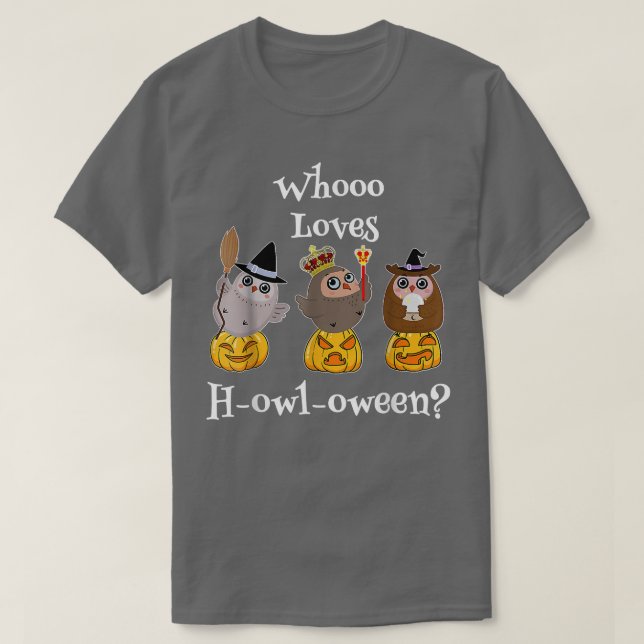 Lusnyj vem Kärlek Howl A Ween Uggla kostume Aditab T Shirt (Design framsida)