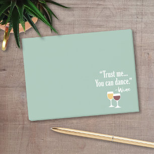 Lusnyj Vin-citat - Lita på mig att du kan dansa Post-it Block