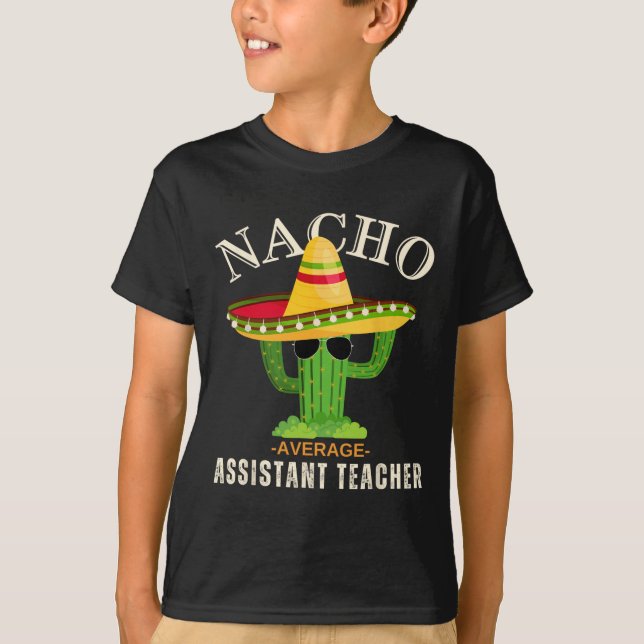 Lusnyj Vintage Nacho Average Istant Teacher T Shirt (Framsida)