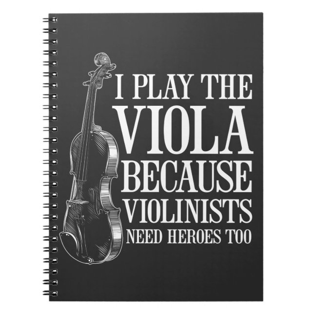Lusnyj Viola Player för att våldtäktsmännen behöve Anteckningsbok (Framsidan)